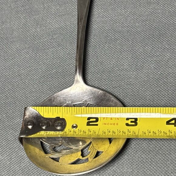 Vintage International Silver Co. IS Original Rogers Tomato Slotted Serving Spoon - Picture 9 of 10